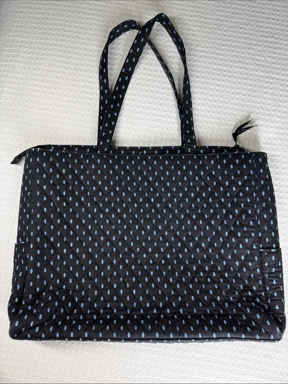 Vera Bradley Metropolitan travel laptop bag in Alpine Black pattern